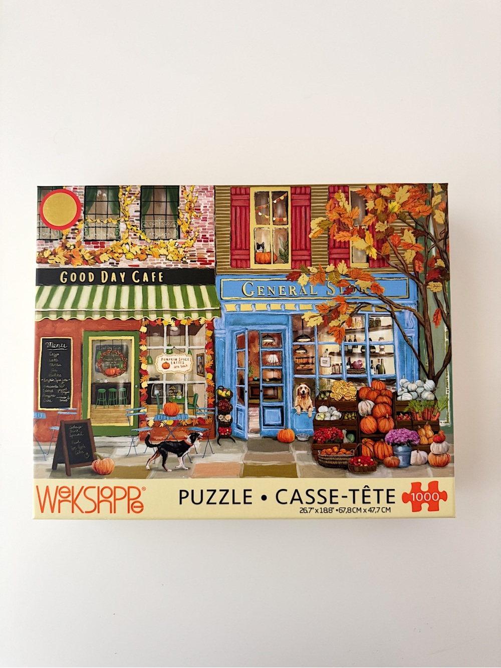 Werkshoppe puzzle gold foiled 1000pcs NWT Autumn On Main